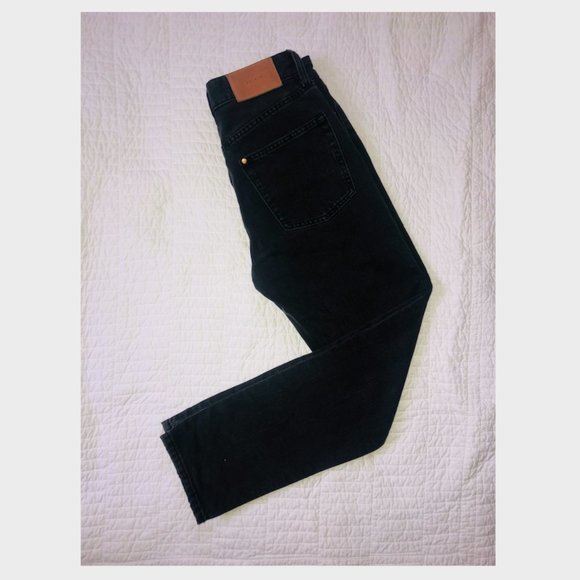 Distressed/High Waisted Black Jeans -by &Denim - Picture 4 of 4